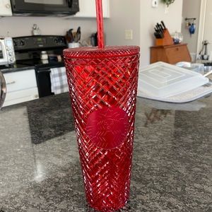 Starbucks 2021 Red Jeweled Cold Cup (24 oz.) BRAND NEW! Get it while you can!